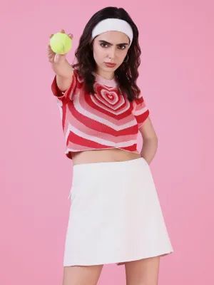 Moisture Management Fabric Women's Peach Crop Top