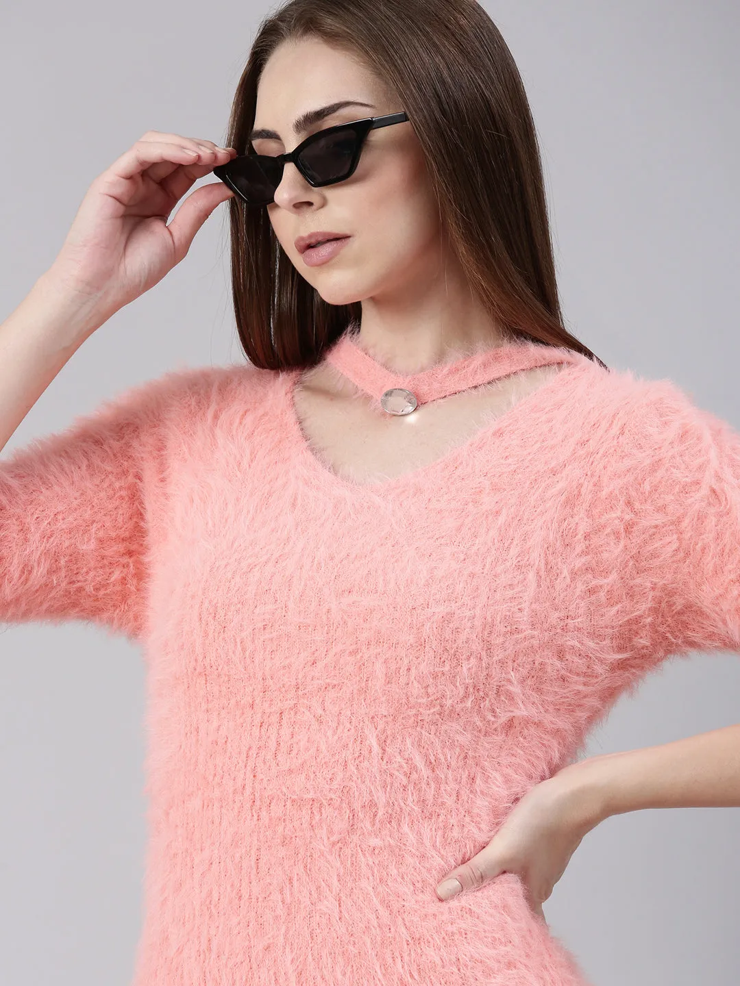 Lounge Vibe Nordic Calm Women's Pink Bodycon Mini Dress