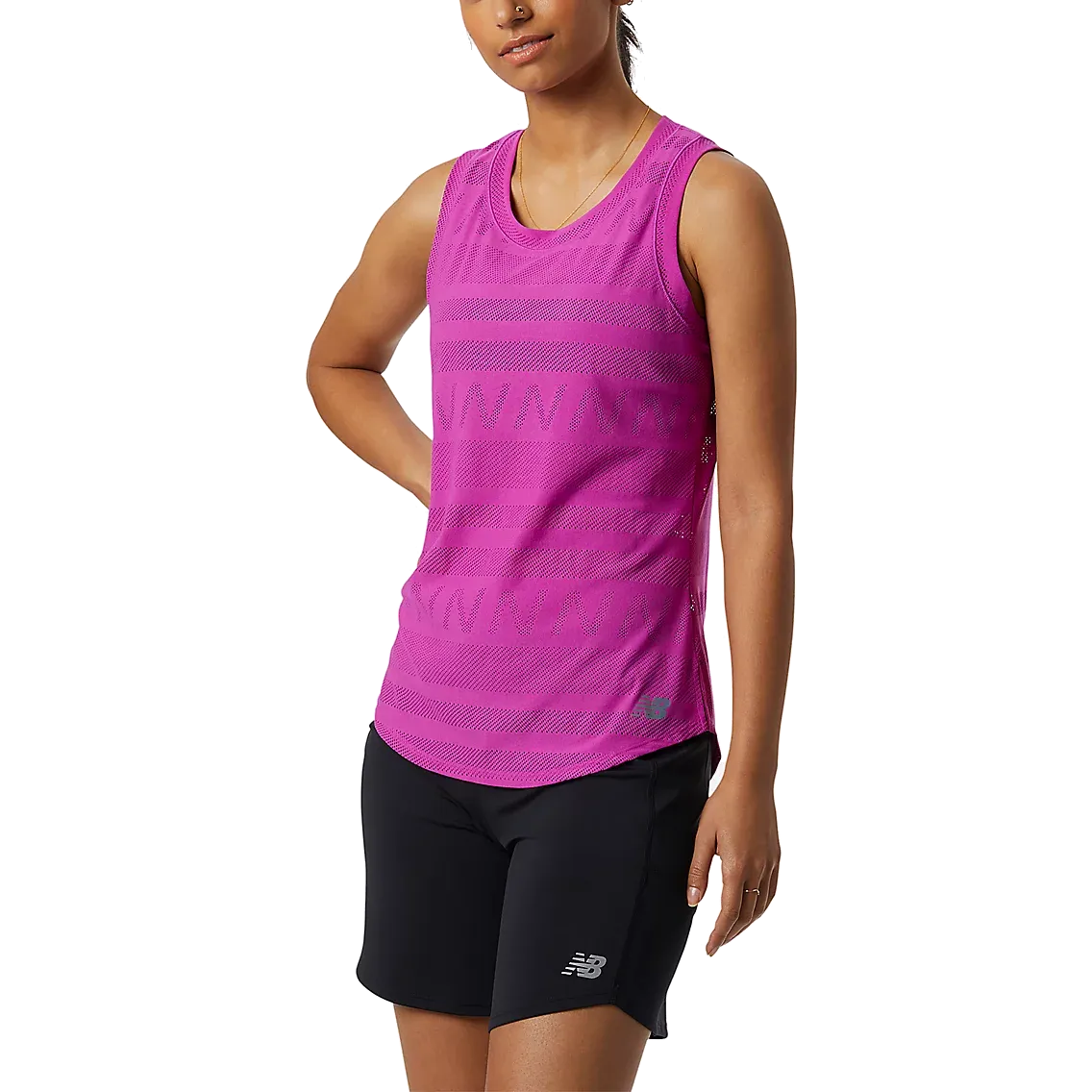 Women's Q Speed Fuel Jacquard Tank Airflow channels