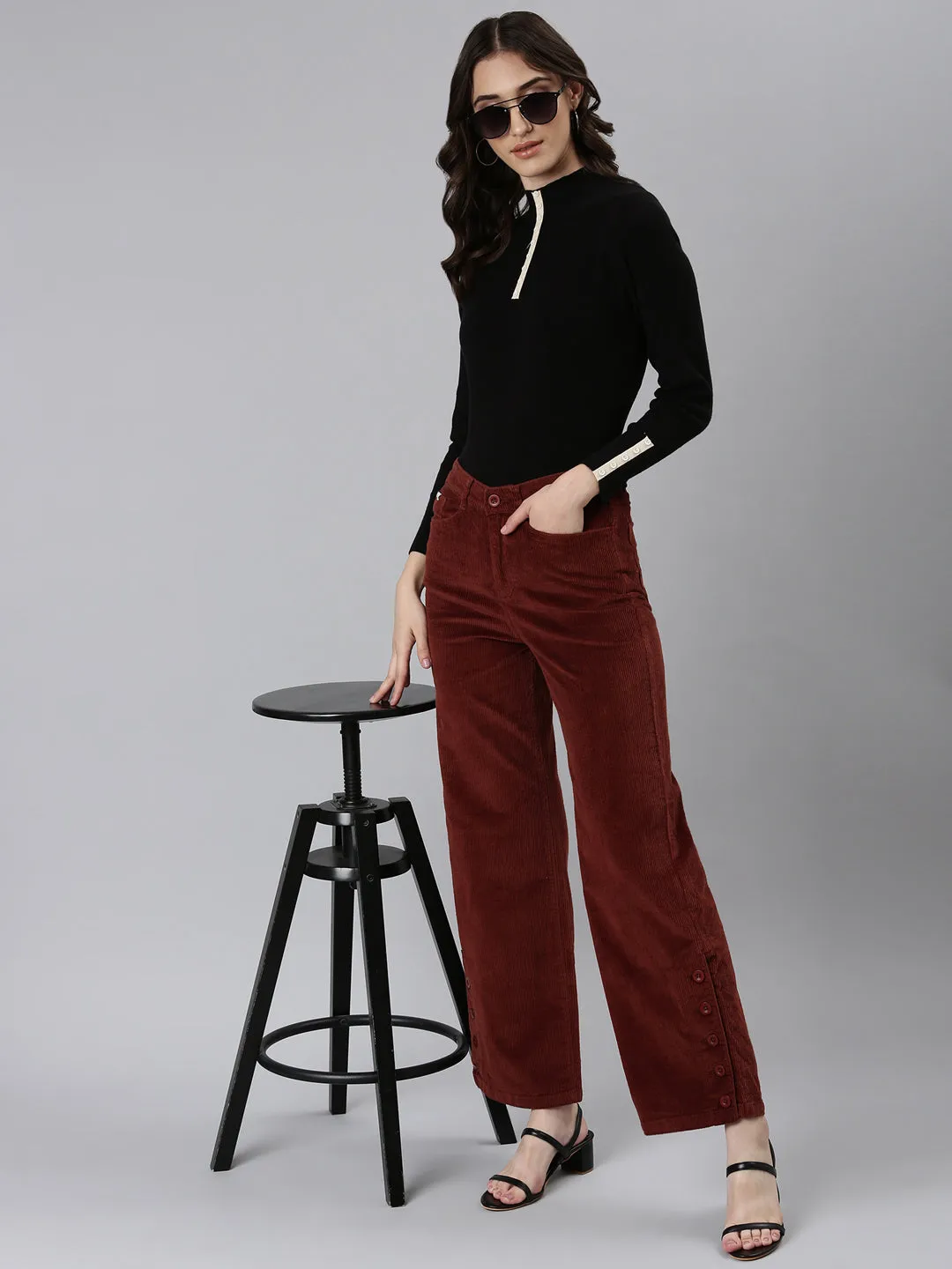 Women's Rust Solid Parallel Trouser Base Layer