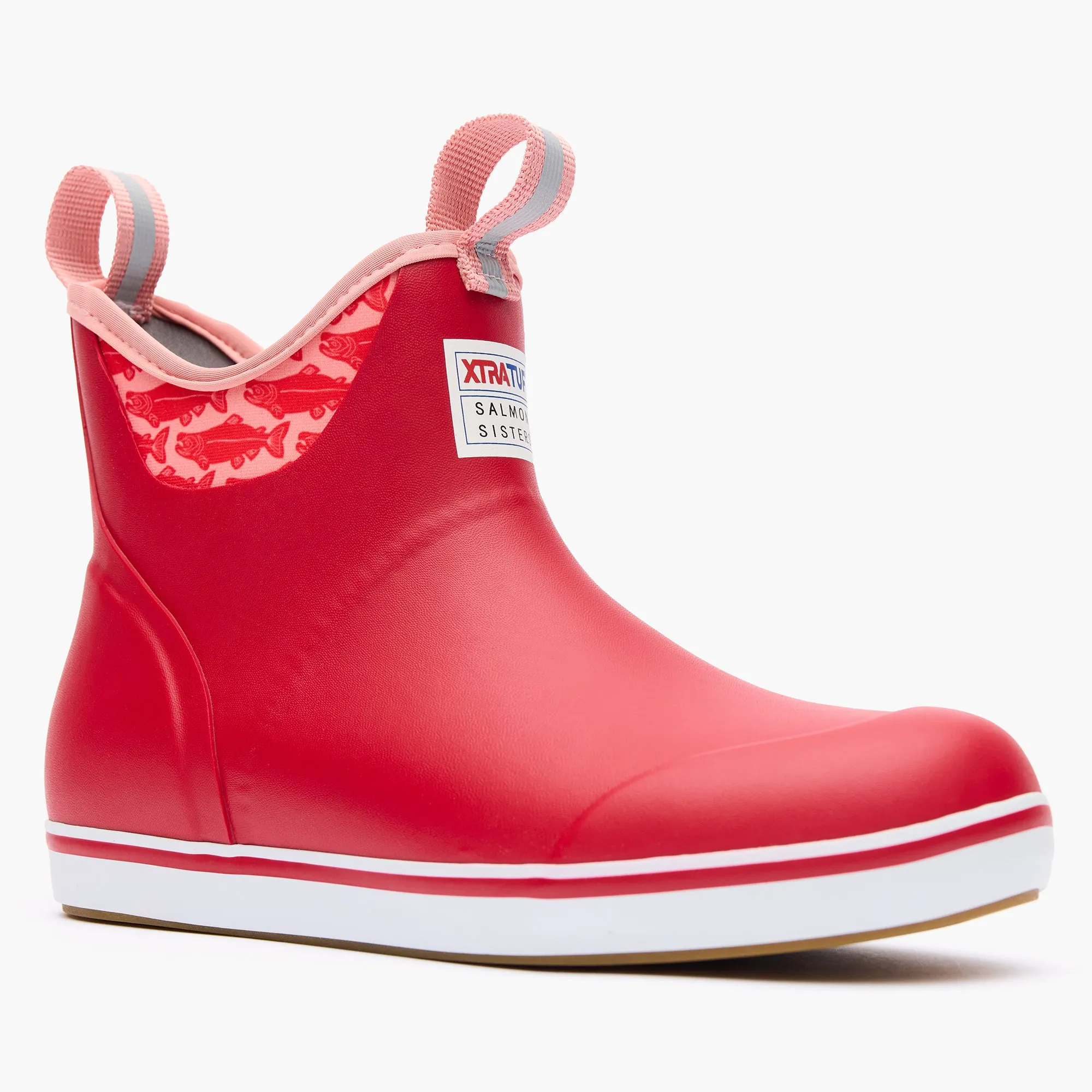 Stable Support Morning Walk Anti Odor All Day Worker Women's Salmon Sisters 6 in Ankle Deck Boot