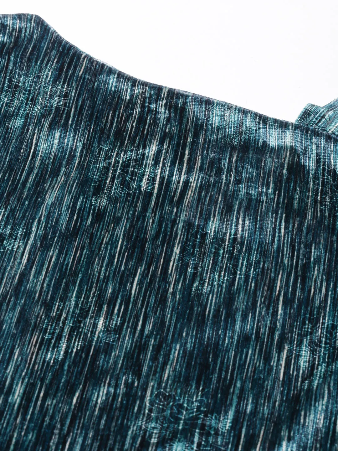 Women's Teal Striped One Shoulder Sheath Dress All Day Ready Family Joy