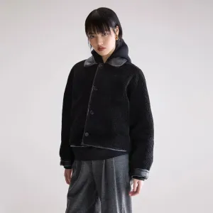 Josh Faux Leather Jacket (Black) Aramid Fiber Blend CompactFoldable