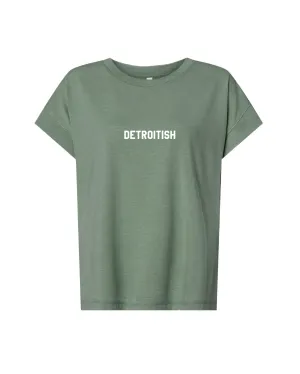 Ink Detroit - Detroitish Ladies Relaxed Vintage WashT-Shirt - Available in 4 Colors Work efficiency Casual Style Wear