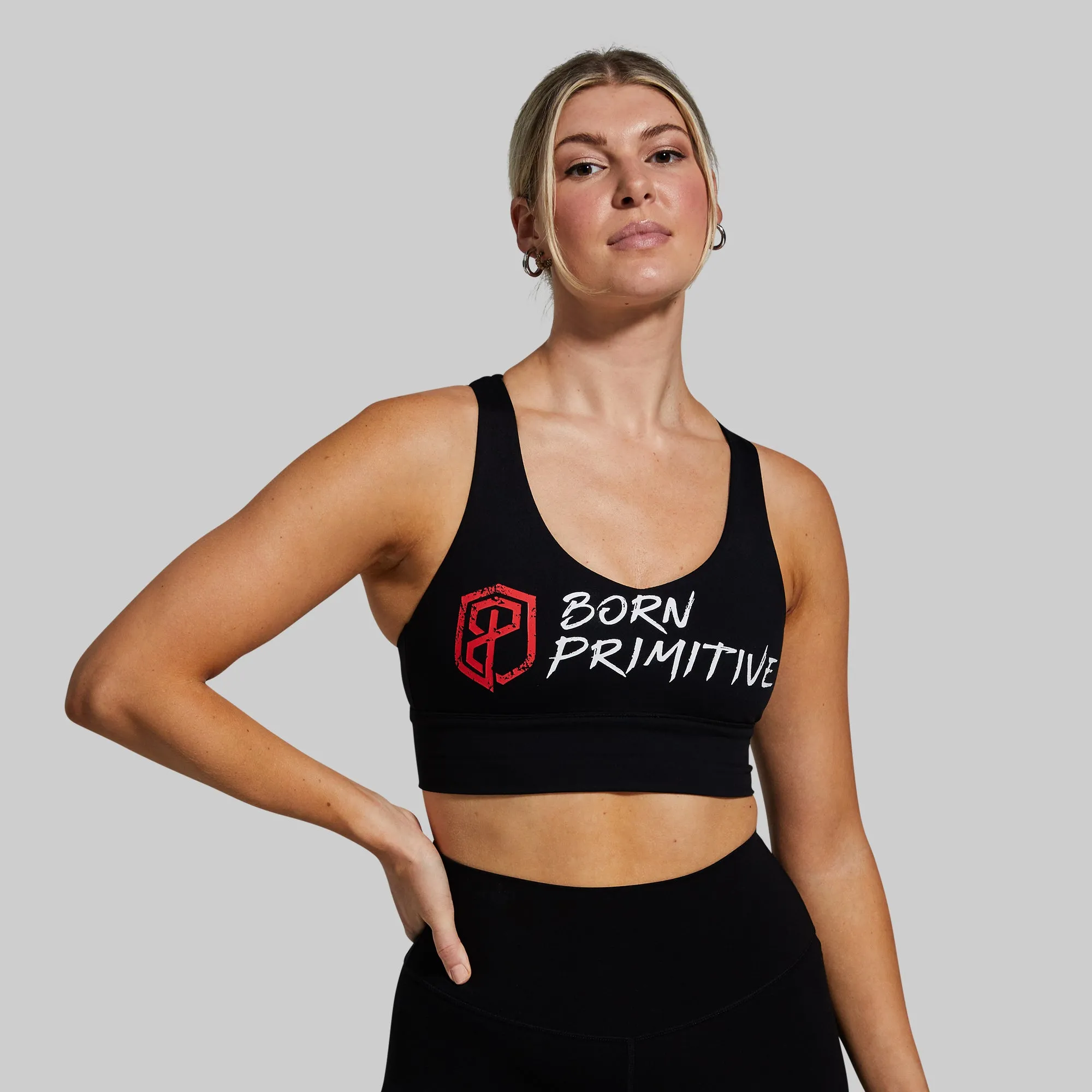 X-Factor Sports Bra (Brand Strength-Black) Hiking Gear