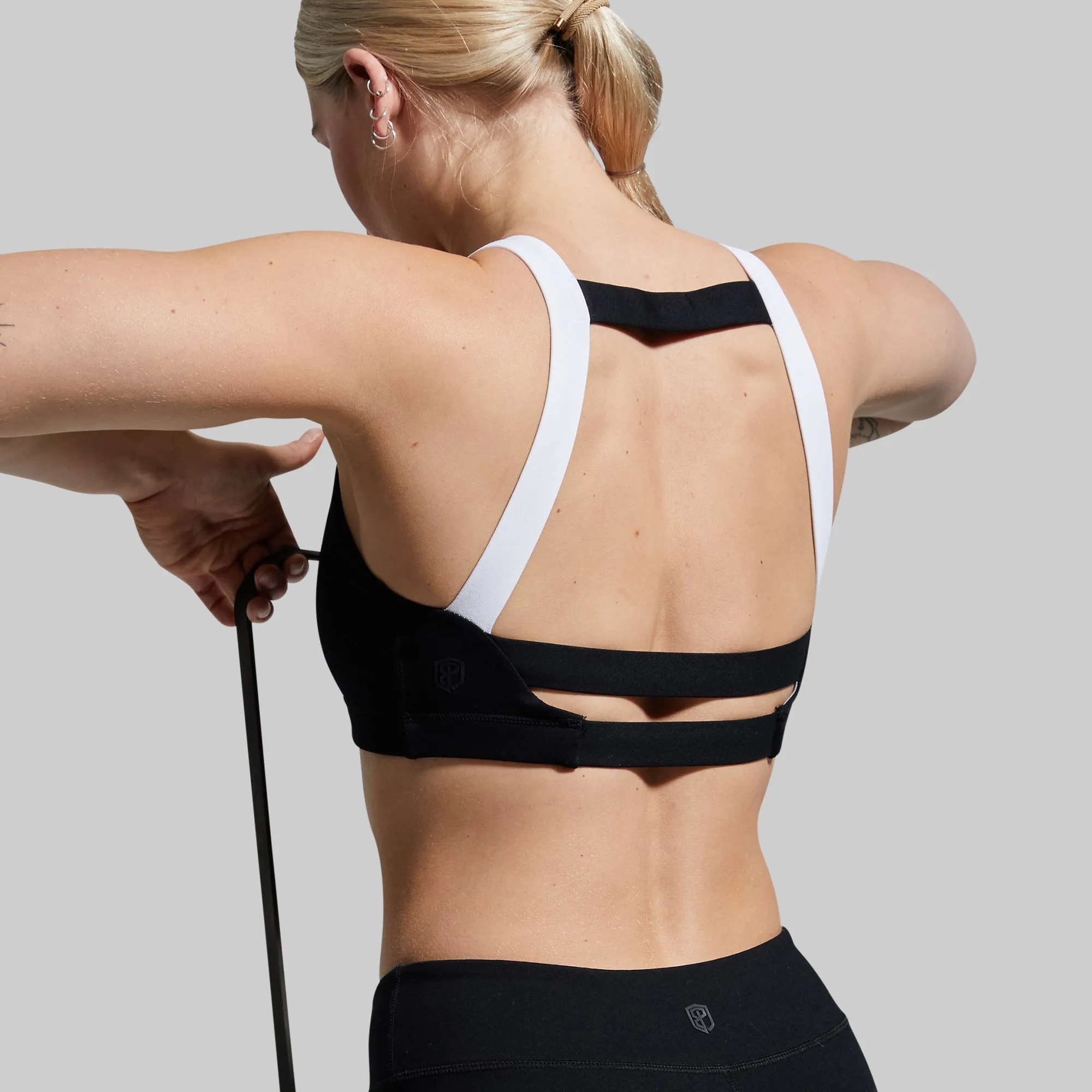 Moxie Sports Bra (Black) Low Profile Padding Size Range