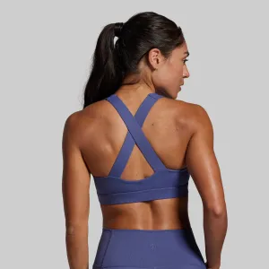 Comfortable Strap Your Essential Sports Bra (Deep Sky)