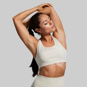 Your Essential Sports Bra (Oatmeal) Breathable Support Anti-shrink seams