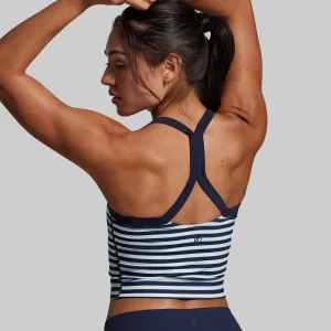 Thermal seams Your Favorite Sports Bra (BP Navy Stripe)