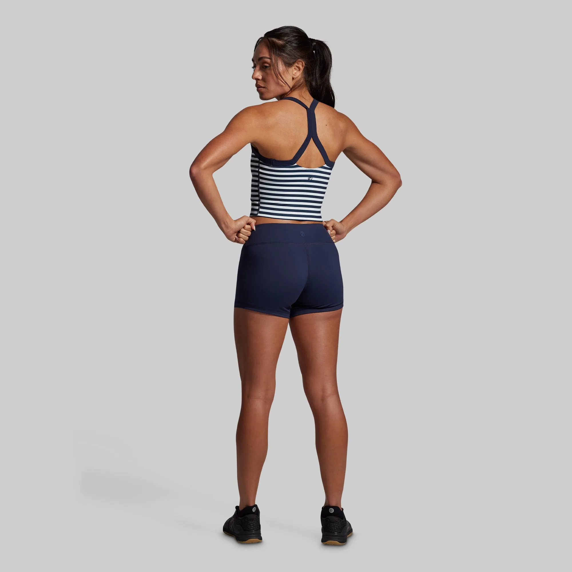 Your Favorite Sports Bra (BP Navy Stripe) Mesh Fabric