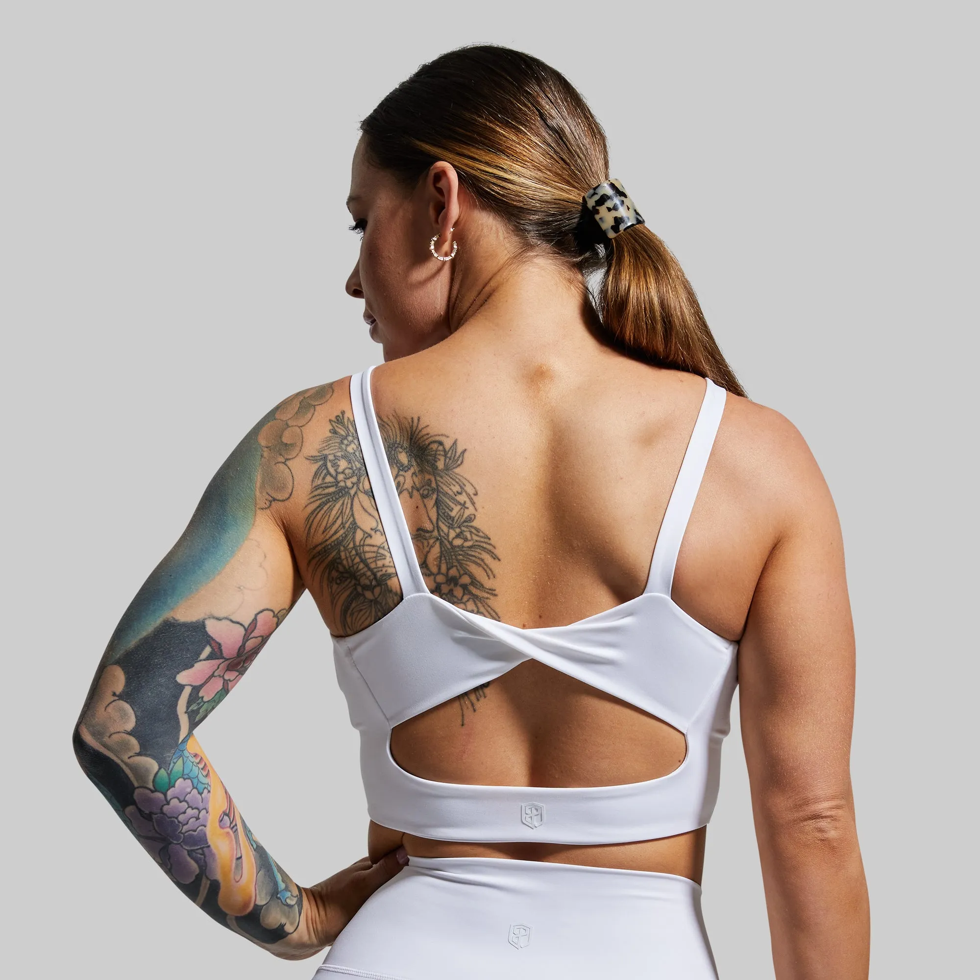 Your Go To Sports Bra (White) Easy Fastening