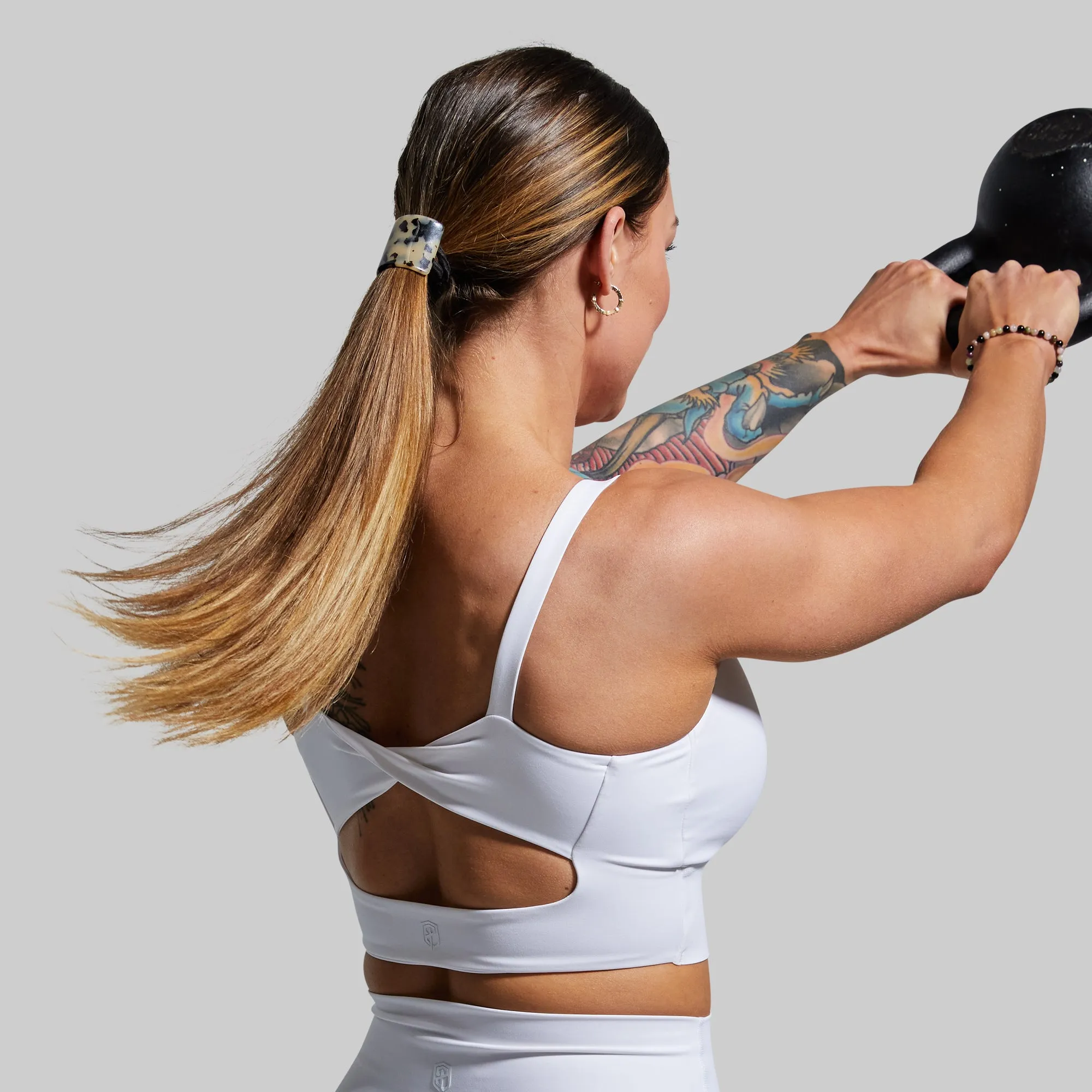 Your Go To Sports Bra (White) Short fit