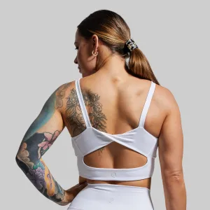 Your Go To Sports Bra (White) Easy Fastening