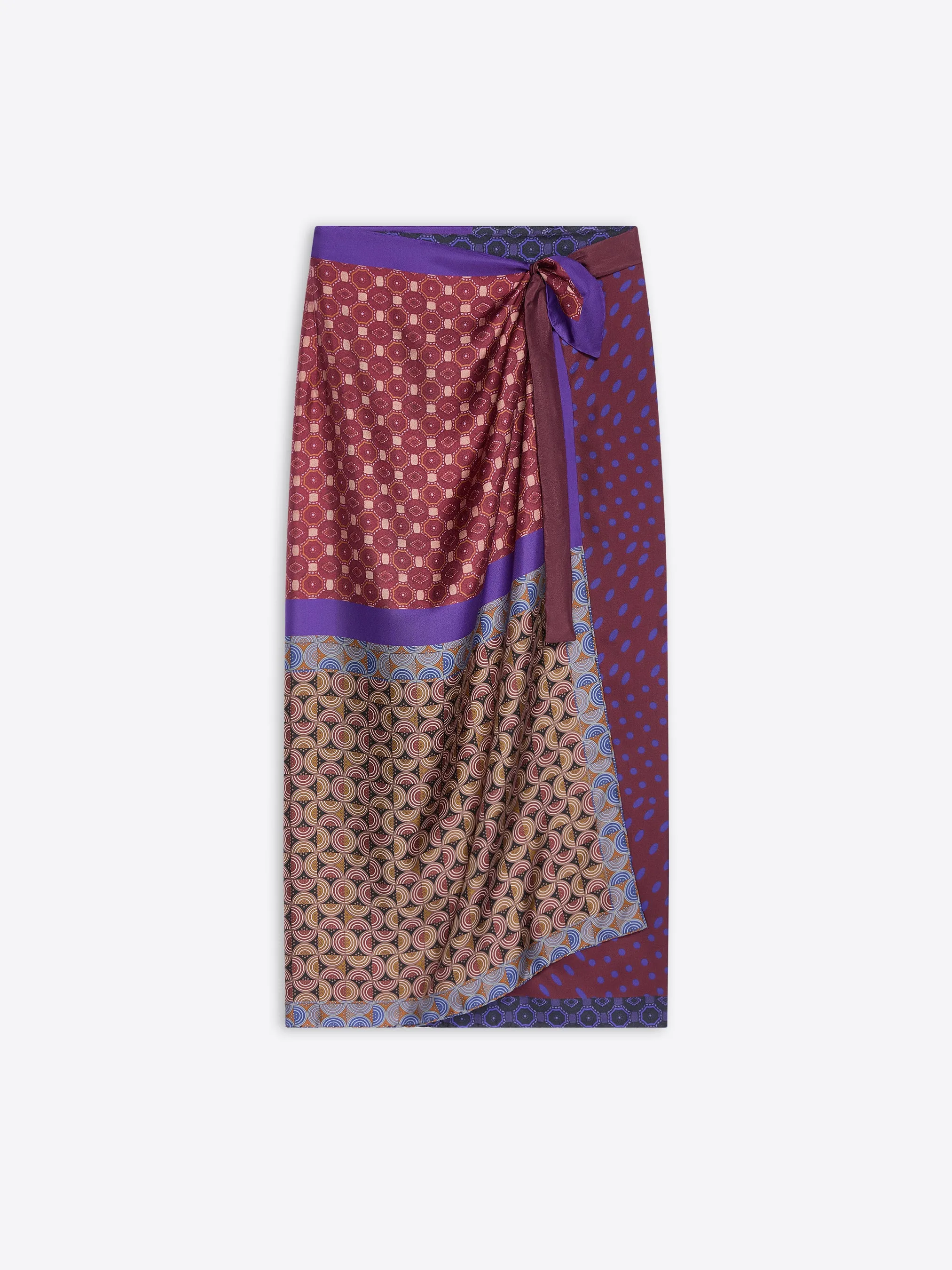 Soft Motion Long wrap scarf-skirt